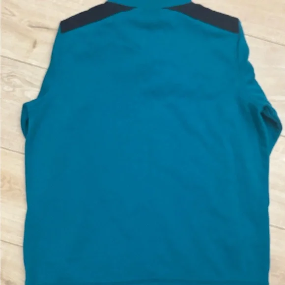 Blue Women’s Quarter Zip Fleece Sweater Pullover Preppy Quarter Zip - Picture 6 of 8